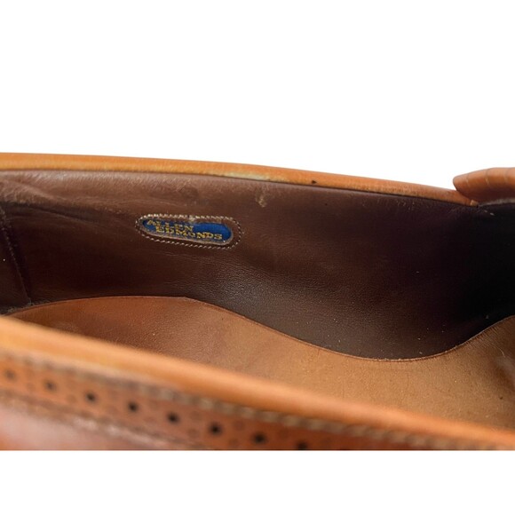 Allen Edmonds Bridgeton Brown Leather Slip-on Kiltie Tassel Loafer Shoes 10B - Picture 13 of 16